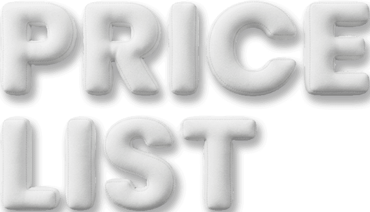 Main text - Price list